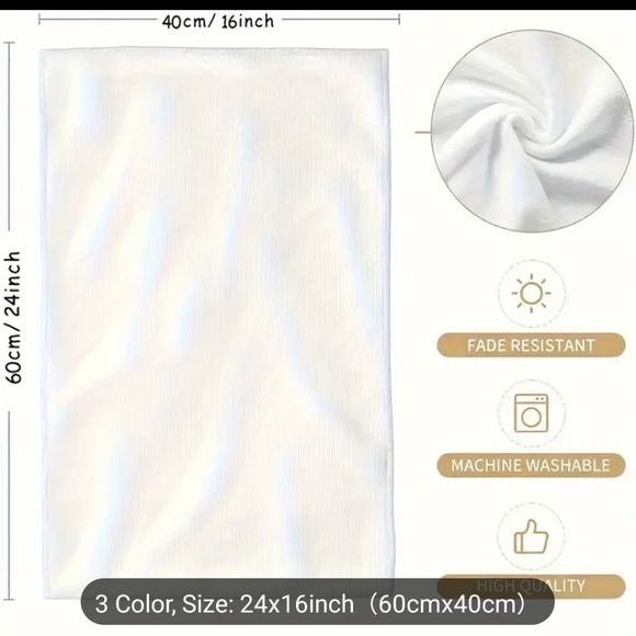 I Wish I Was As Thin As My Patience Hand Towel New 16" X 24" - Picture 2 of 8